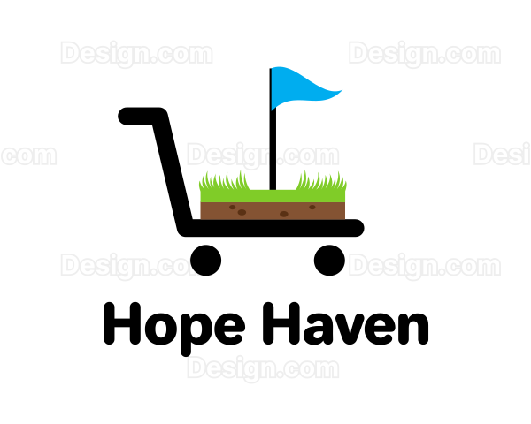 Golf Cart Flag Logo