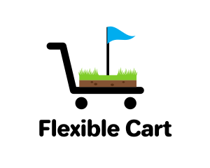 Golf Cart Flag logo design