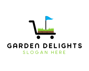 Golf Cart Flag logo design