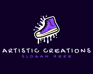 Shoe Footwear Sneaker logo design