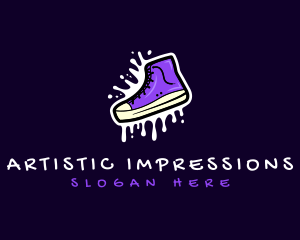 Shoe Footwear Sneaker logo design