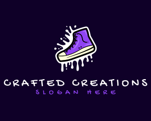 Shoe Footwear Sneaker logo design