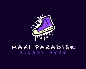 Shoe Footwear Sneaker logo design