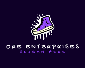 Shoe Footwear Sneaker logo design