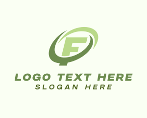 Technology Orbit Letter F logo