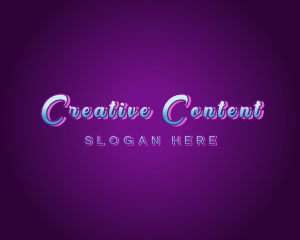 Creative Neon Bar Club logo design