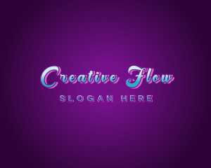 Creative Neon Bar Club logo design