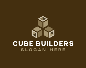 Isometric Cube Digital logo design