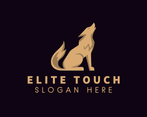 Premium Luxe Wolf logo design