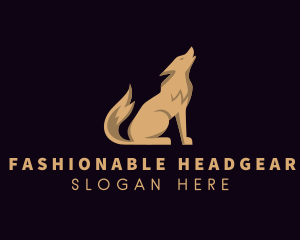 Premium Luxe Wolf logo design