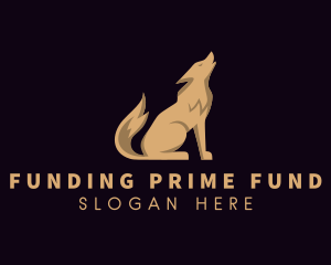 Premium Luxe Wolf logo design