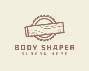 Circular Saw Wood Tool logo design