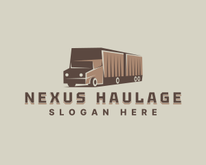 Delivery Freight Truck logo design