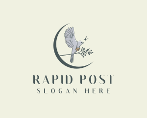 Postal Courier Pigeon logo design