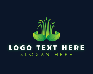 Grass Leaf Landscape logo