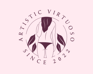 Bikini Topless Woman logo design