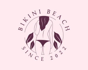 Bikini Topless Woman logo design