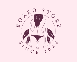 Bikini Topless Woman logo design