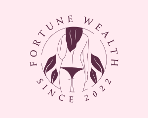 Bikini Topless Woman logo design