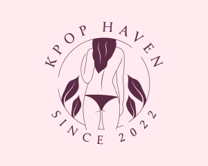 Bikini Topless Woman logo design