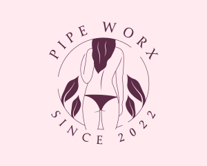 Bikini Topless Woman logo design