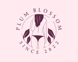 Bikini Topless Woman logo design