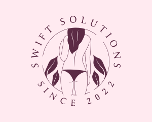 Bikini Topless Woman logo design