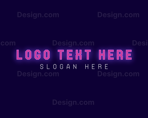 Neon Pink Wordmark Logo