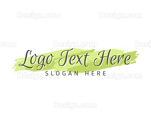 Aesthetic Makeup Wordmark Logo