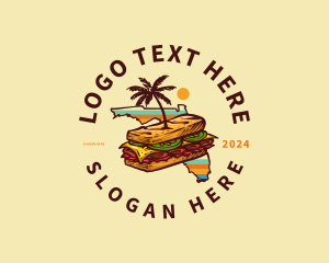 Florida Cuban Sandwich Snack Logo