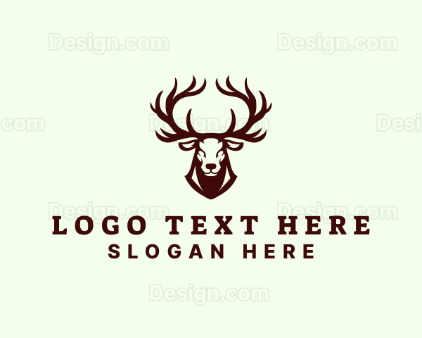 Wild Buck Deer Logo