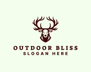 Wild Buck Deer  logo design