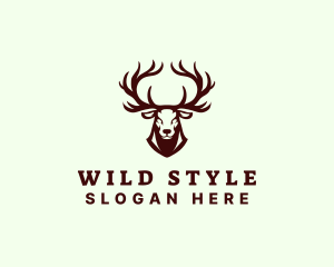 Wild Buck Deer  logo design