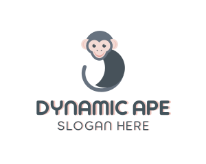 Monkey Ape Animal logo design