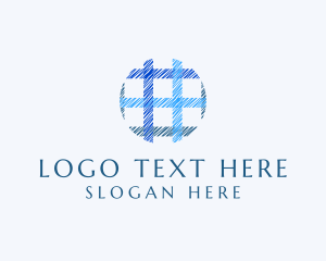 Clothing Plaid Pattern logo design