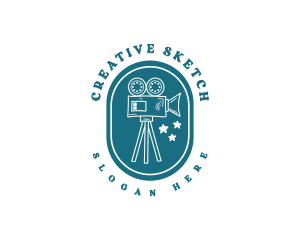 Doodle Cinema Camera logo design