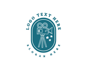 Cinema - Doodle Cinema Camera logo design