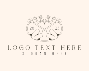 Elegant Garden Shovel logo