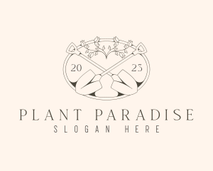 Elegant Garden Shovel logo