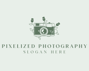 Photographer Floral Camera logo design