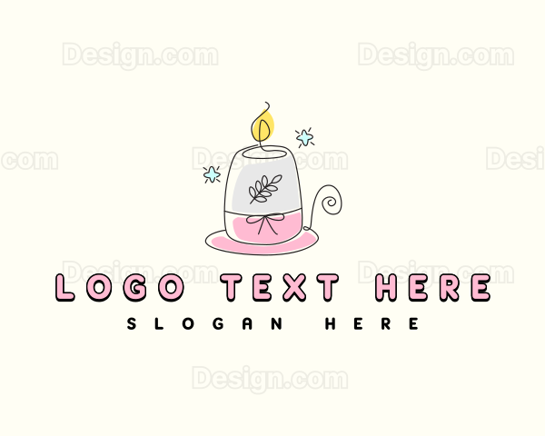 Cute Candle Holder Logo