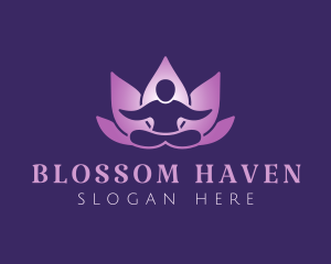 Yoga Human Lotus  logo