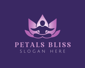 Yoga Human Lotus  logo