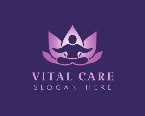 Yoga Human Lotus  logo