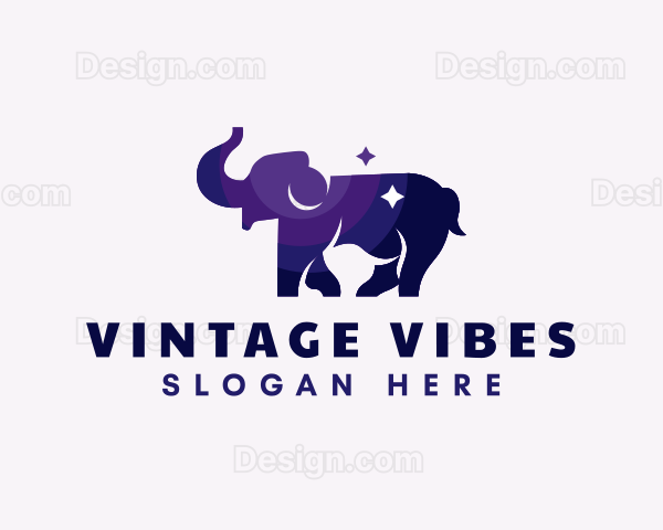 Elephant Wildlife Animal Logo