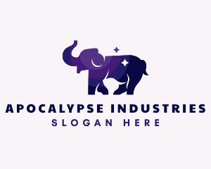 Elephant Wildlife Animal Logo