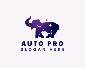 Elephant Wildlife Animal Logo