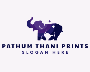 Elephant Wildlife Animal logo