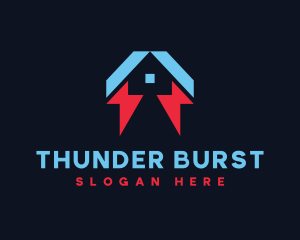 Thunder Home Electrical Power logo design