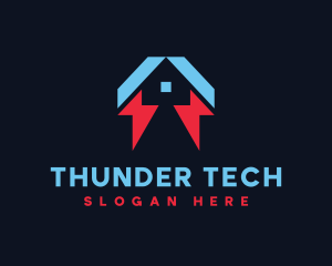 Thunder Home Electrical Power logo design